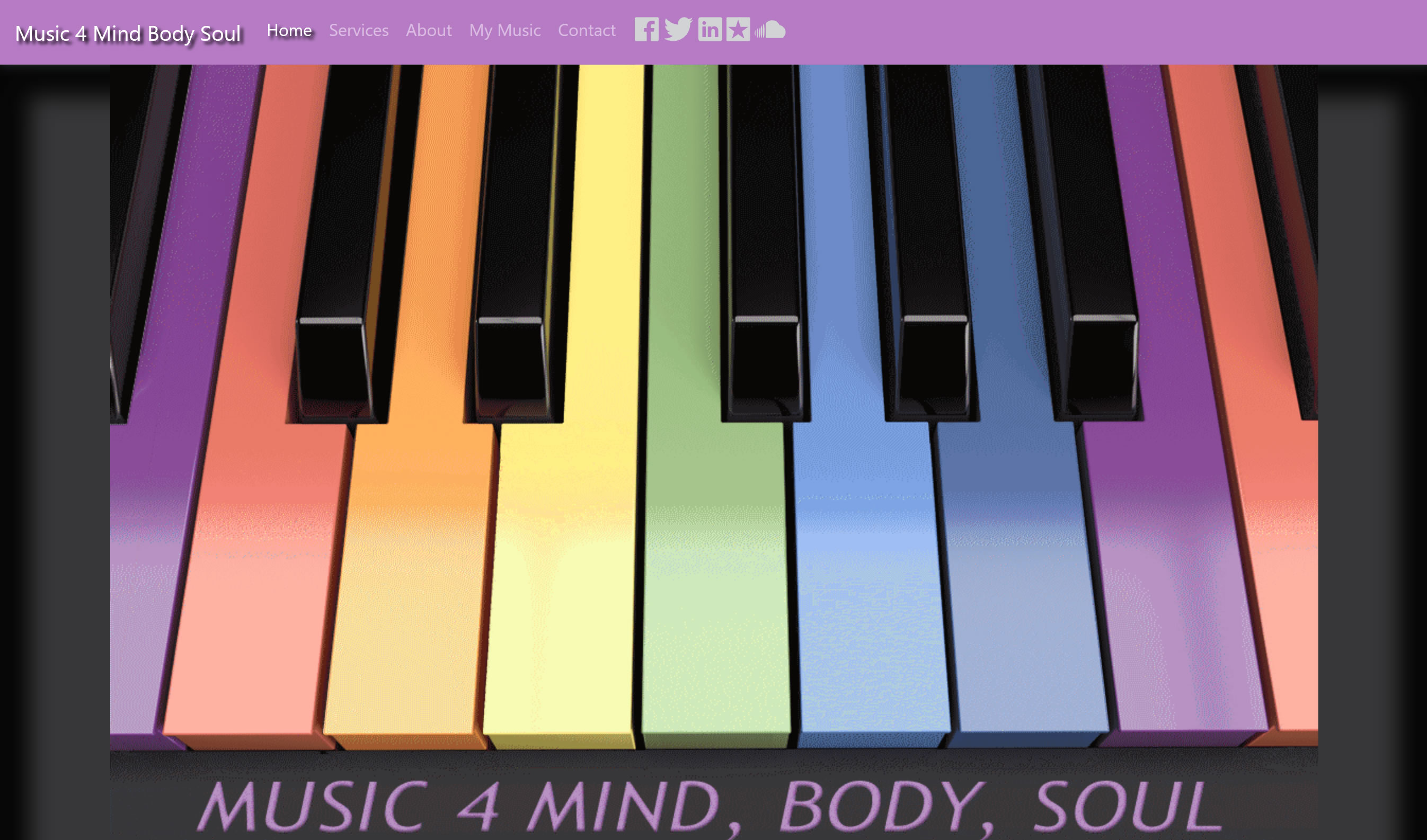 Music 4 Mind, Body, Soul website